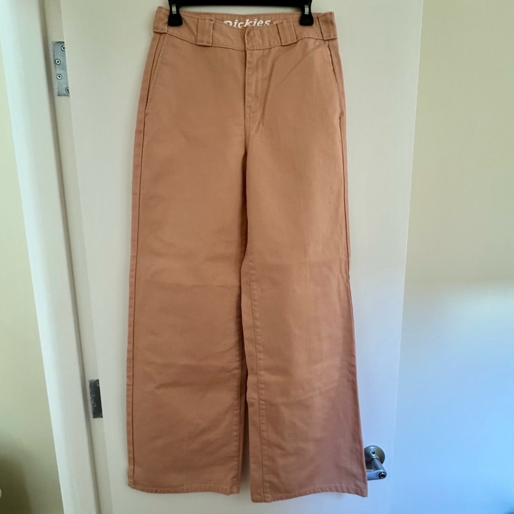 Dickies Worker Wide Leg Skater Pants, Blush, size 3 / 26 - Picture 5 of 8